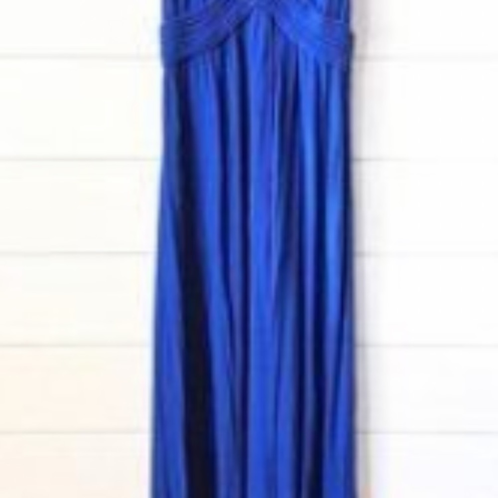 Long blue dress xs